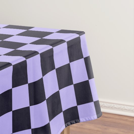 French lilac checkerboard pattern tischdecke (Beispiel)