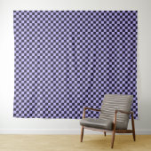 French lilac checkerboard pattern wandteppich (Beispiel (Horizontal))
