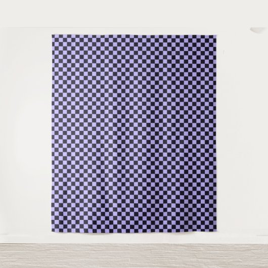 French lilac checkerboard pattern wandteppich (Vorderseite)