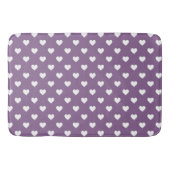 French Lilac Hearts Badematte (Vorderseite)