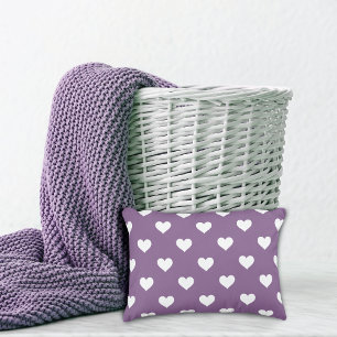 French Lilac Mini Hearts Pattern Dekokissen