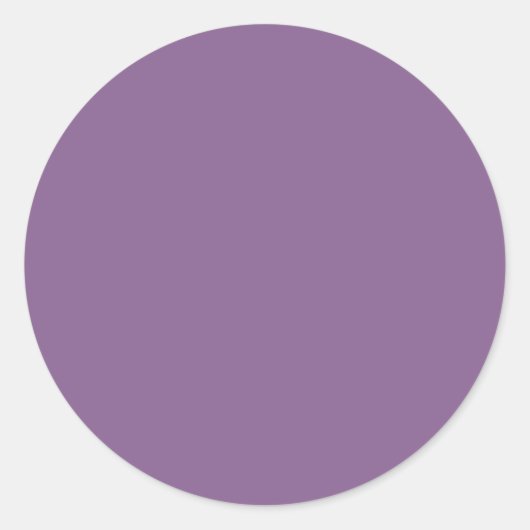 French Lilac Solid Color Runder Aufkleber (Vorderseite)