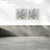 French Lilac Watercolor Floral Eleganter Frühling  Fliese