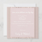 French Lilac wedding invitations rustic (Rückseite)