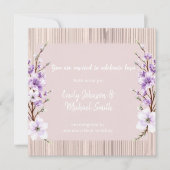 French Lilac wedding invitations rustic (Vorderseite)