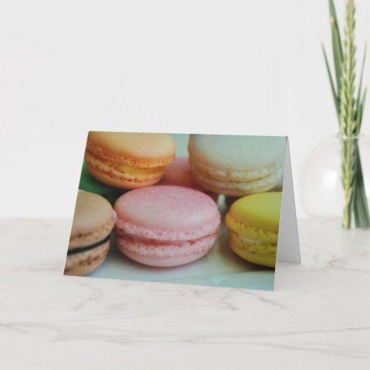 French macaron greeting card karte (Vorderseite)