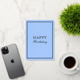 French Macaron Happy Birthday Blue