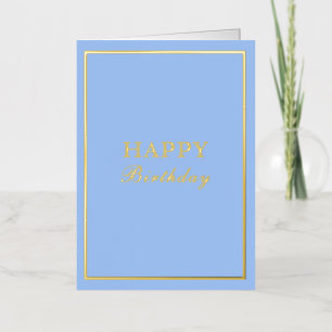 French Macaron Happy Birthday Blue