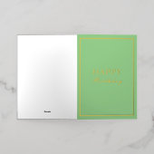 French Macaron Happy Birthday Green (Äußere Ablage)