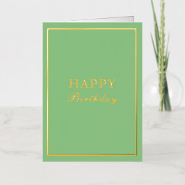 French Macaron Happy Birthday Green