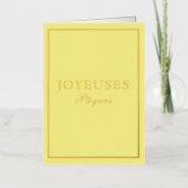 French Macaron Joyeux Paques Yellow (Vorderseite)