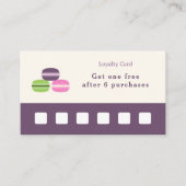 French Macaron Loyalty Card Visitenkarte (Vorderseite)