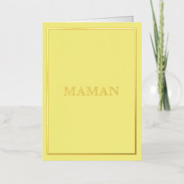 French Macaron Maman Yellow