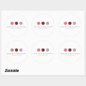 FRENCH MACARON TRIO LOGO 3 Round Stickers (Blatt)