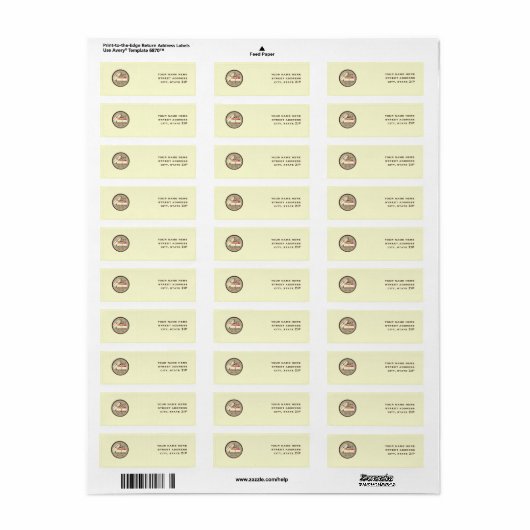 French Macarons Address Labels (Vorne)