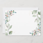 French Macarons Blume Kinderdusche Einladung (Rückseite)