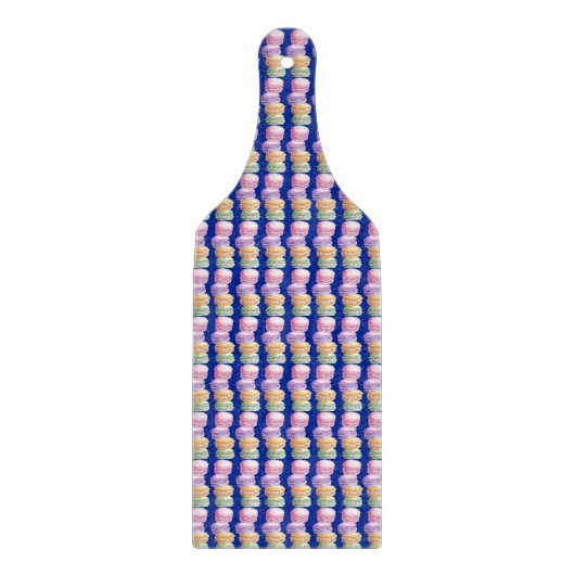 French Macarons Decorative Glass Cutting Board Schneidebrett (Vorderseite)