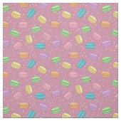 French Macarons Dusty Pink Dessert Pattern Stoff (Muster)