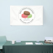 French Macarons Food Business Restaurant Banner (Messeveranstaltung)