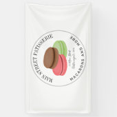 French Macarons Food Business Restaurant Banner (Vertikal)