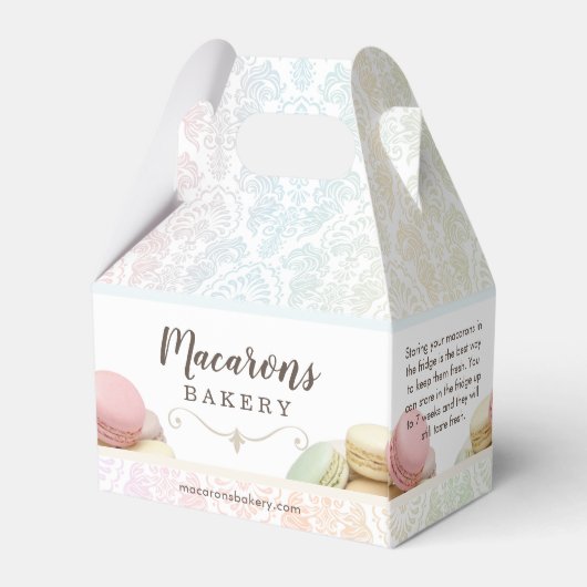 French Macarons Small Box Geschenkschachtel (Rückseite)