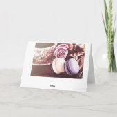 french macarons teaservice with quote karte (Rückseite)