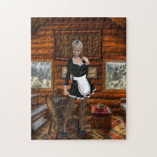 FRENCH MAID LOG HOUSE PUZZLE (Vertikal)