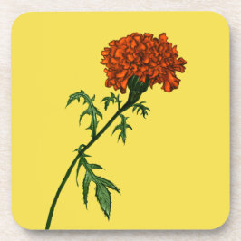 French Marigold Blume Pflanze Lover Gardener Getränkeuntersetzer