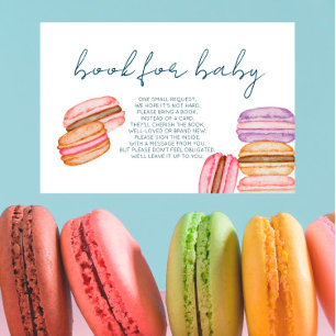 French Market - Macaroons - Book For Baby Insert Platzkarte
