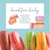 French Market - Macaroons - Book For Baby Insert Platzkarte