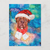 French Mastiff Breed Dog Weihnachten (Vorderseite)