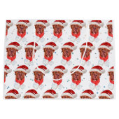 French Mastiff Dog Breed Christmas Große Geschenktüte (Vorderseite)