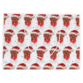 French Mastiff Dog Breed Christmas Große Geschenktüte (Rückseite)