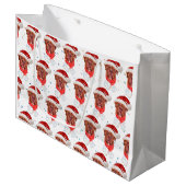 French Mastiff Dog Breed Christmas Große Geschenktüte (Vorderseite Schrägansicht)