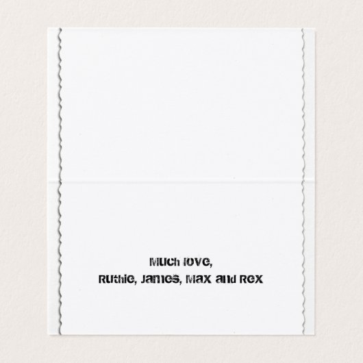 French Mastiff Doggone Good Holiday Card (Innenseite Aufgefaltet)