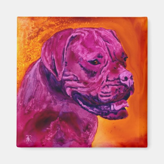 French Mastiff Magnet - "Bordeaux" (Vorne)