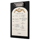 French Menu Kitchen Clipboard Klemmbrett (Links)