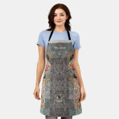 French "Mother-Saint" Rococo Apron Schürze (Getragen)