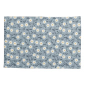 French Navy Blue Modern Farmhouse Daisy Pattern Kissenbezug (Rückseite)