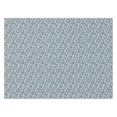 French Navy Blue Modern Farmhouse Daisy Pattern Tischdecke (Vorderseite (Horizontal))