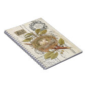 French Nest mit Eggs Spiral Journal Notebook Notizblock (Rechte Seite)