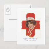 French Nurse Angel Postkarte (Vorne/Hinten)