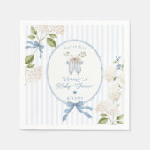 French Nursery Baby Shower Coquette Clothesline Serviette (Vorderseite)