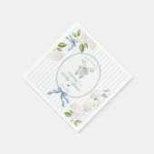 French Nursery Baby Shower Coquette Clothesline Serviette (Ecke)