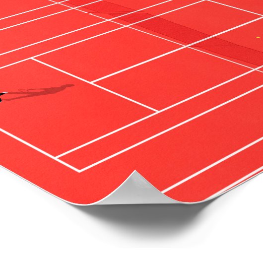 French Open Tennis Grand Slam Poster (Ecke)