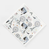 French Paper Napkin Serviette (Ecke)