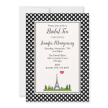French Paris Eiffel Tower Bridal Tea