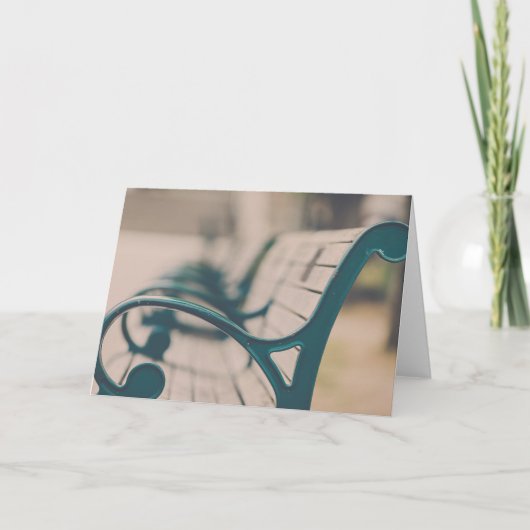 French Park Bench Karte (Vorderseite)