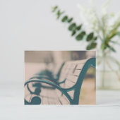 French Park Bench Postkarte (Stehend Vorderseite)