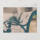 French Park Bench Postkarte (Vorderseite)